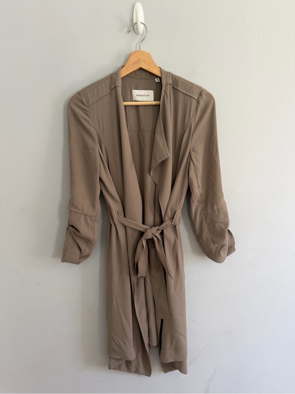 Aritzia Babaton Wrap Topper Coat Brown Size XS